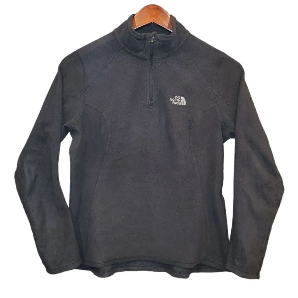 The North Face Sweater Pullover Black Polartec Fleece Long Sleeve S